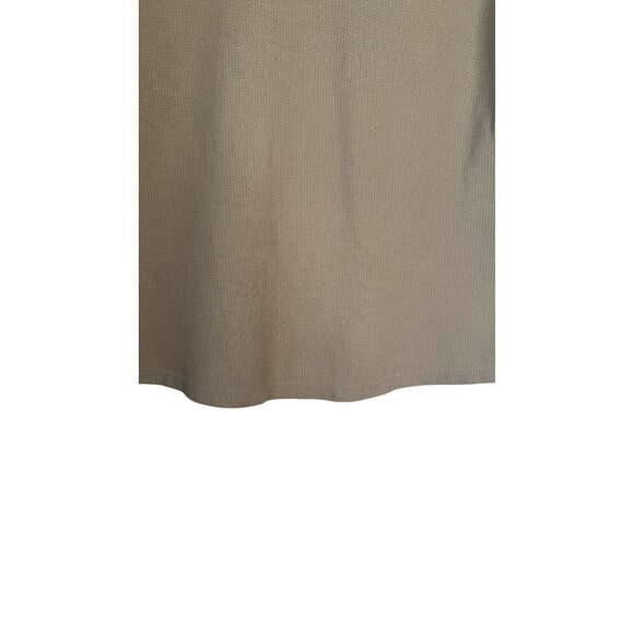 ZARA Medium Womens Beige Ribbed Short Sleeve T-Shirt 100% Cotton - Picture 6 of 12